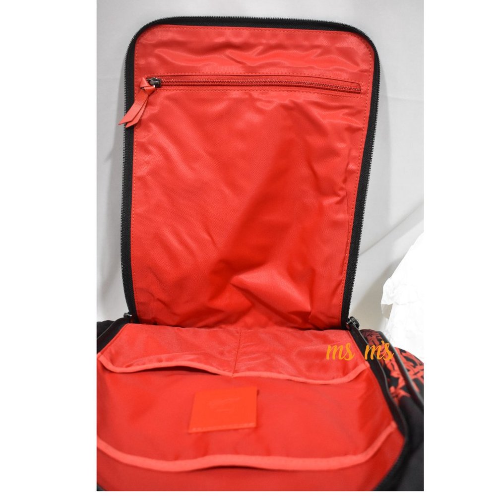 NWT Christian Louboutin Red Black Nylon Backpack - Picture 9 of 11